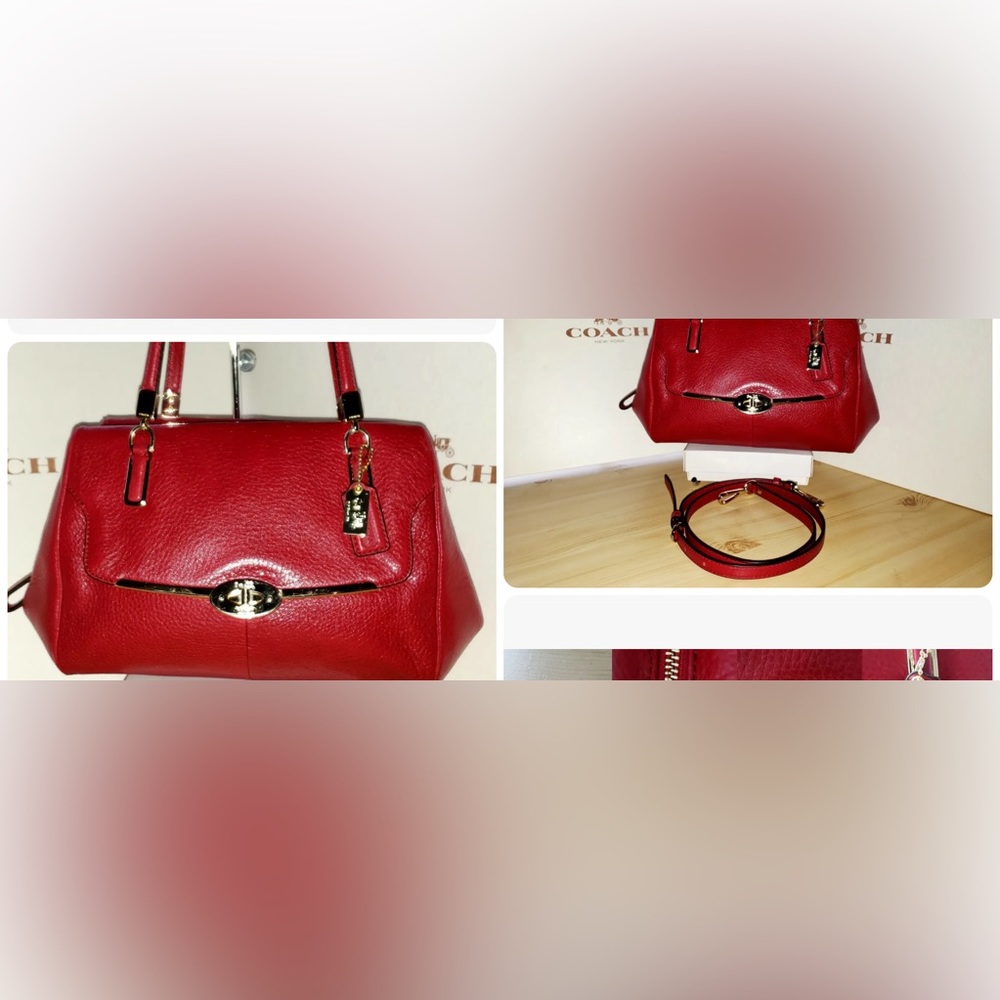 COACH MADISON MADELINE EASTWEST SATCHEL LEATHER